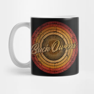 arjunthemaniac, Buck Owens circle vintage retro faded Buck Owens Mug